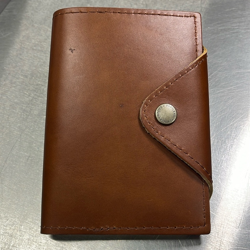 New Portland Leather small snap journal